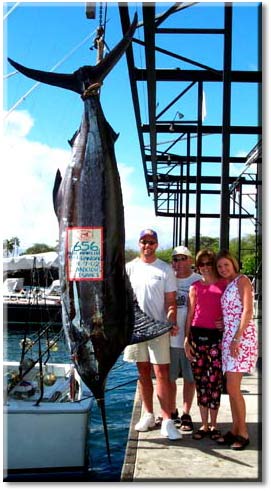 blue marling caught off the Kona coast of Hawaii